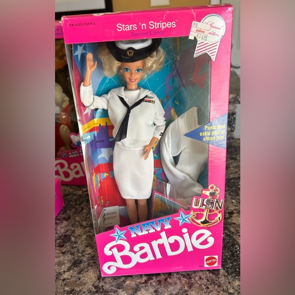 Barbie Other - Barbie Stars 'N' Stripes Navy Doll Special Edition Mattel 1990
